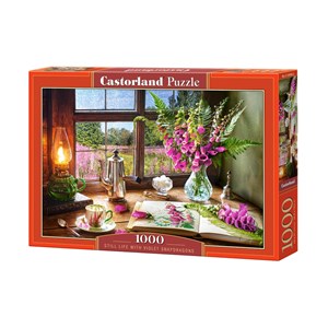 Castorland (C-104345) - "Still Life With Violet Snapdragons" - 1000 pieces puzzle