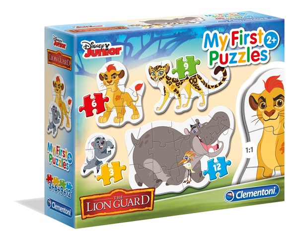 Clementoni (20801) - "Disney Lion Guard" - 3 6 9 12 pieces puzzle