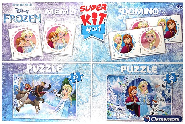 Clementoni (08216) - "Frozen + Memo + Domino" - 30 pieces puzzle