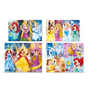 Clementoni (07721) - "Disney Princess" - 20 60 100 180 pieces puzzle