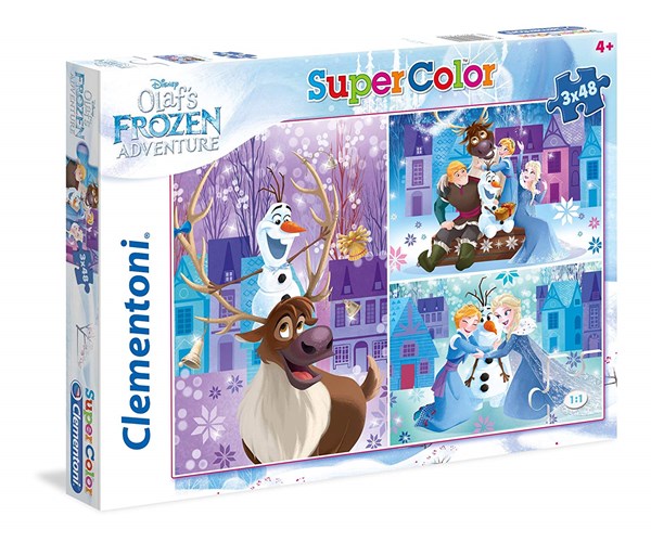 Clementoni (25228) - "Olaf's Frozen Adventures" - 48 pieces puzzle