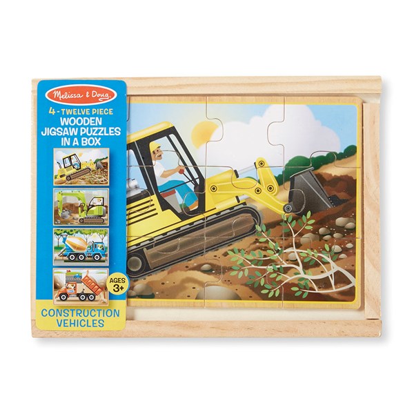 Melissa and Doug (3792) - "Construction" - 12 pieces puzzle