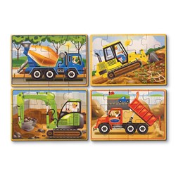 Melissa and Doug (3792) - "Construction" - 12 pieces puzzle