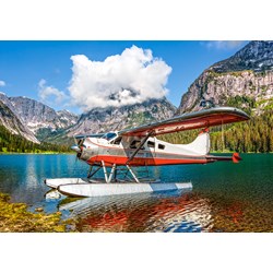 Castorland (B-53025) - "Floatplane on Mountain Lake" - 500 pieces puzzle