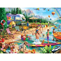 MasterPieces (31999) - Adrian Chesterman: "Day at the Lake" - 300 pieces puzzle