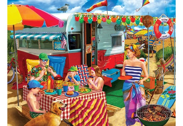 MasterPieces (31998) - Lewis T. Johnson: "Trip to the Coast" - 300 pieces puzzle