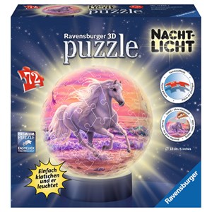 Ravensburger (11843) - "Horses on the Beach" - 72 pieces puzzle