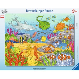 Ravensburger (06149) - "Merry Sea Creatures" - 11 pieces puzzle