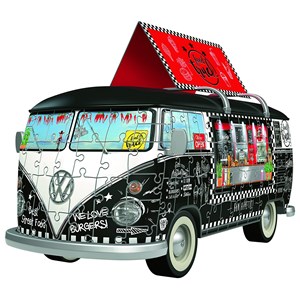 Ravensburger (12525) - "Volkswagen T1, Food Truck" - 162 pieces puzzle
