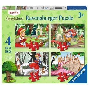 Ravensburger (06945) - "Enchanting Fairytale Forest" - 12 16 20 24 pieces puzzle