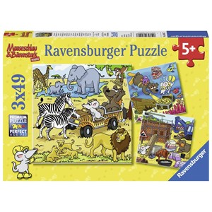 Ravensburger (08042) - "Mauseschlau and Bärenstark" - 49 pieces puzzle