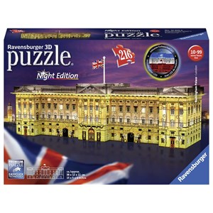 Ravensburger (12529) - "Buckingham Palace by Night" - 216 pieces puzzle