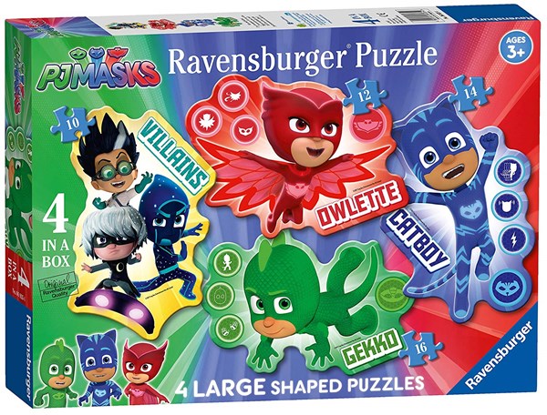 Ravensburger (06935) - "PJ Masks" - 10 12 14 16 pieces puzzle