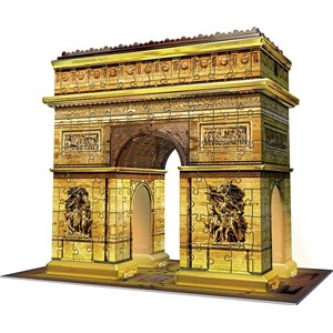 Ravensburger (12522) - "Arch of Triumph at Night" - 216 pieces puzzle