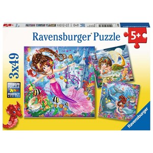 Ravensburger (08063) - "Mermaids" - 49 pieces puzzle