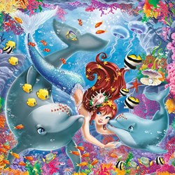 Ravensburger (08063) - "Mermaids" - 49 pieces puzzle