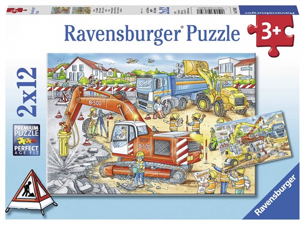 Ravensburger - "Construction Site" - 12 pieces puzzle