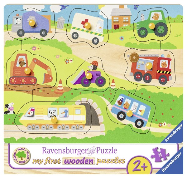 Ravensburger (03684) - "Favorite Vehicles" - 9 pieces puzzle