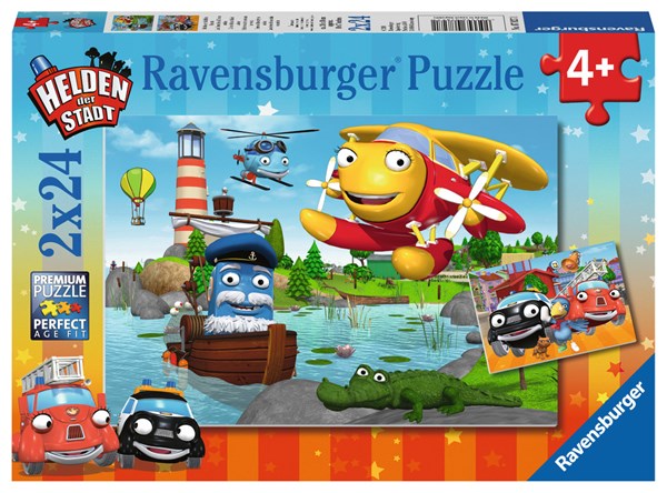 Ravensburger (07827) - "Helden der Stadt" - 24 pieces puzzle