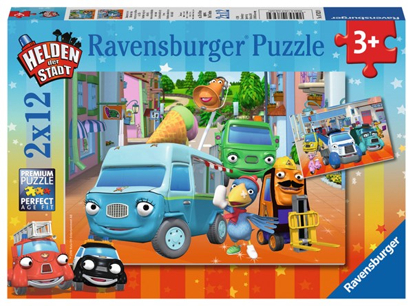 Ravensburger (07623) - "Helden der Stadt" - 12 pieces puzzle