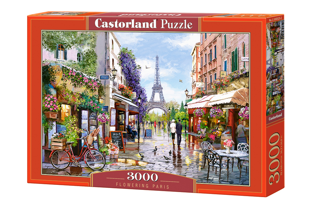Puzzle 3000 Teile Flowering Paris Castorland C-300525-2 Neu 