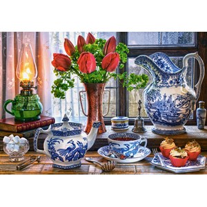 Castorland (C-151820) - "Still Life with Tulips" - 1500 pieces puzzle