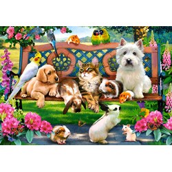 Castorland (C-104406) - "Pets in the Park" - 1000 pieces puzzle