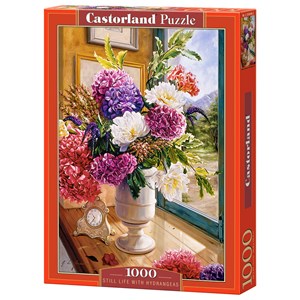 Castorland (C-104444) - "Still Life with Hydrangeas" - 1000 pieces puzzle