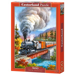 Castorland (B-53216) - "Train Crossing" - 500 pieces puzzle