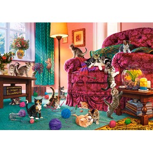 Castorland (B-53254) - "Naughty Kittens" - 500 pieces puzzle