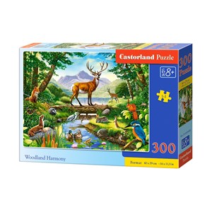 Castorland (B-030408) - "Woodland Harmony" - 300 pieces puzzle