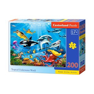 Castorland (B-222094) - "Tropical Underwater World" - 200 pieces puzzle