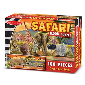 Melissa and Doug (2873) - "Safari" - 100 pieces puzzle