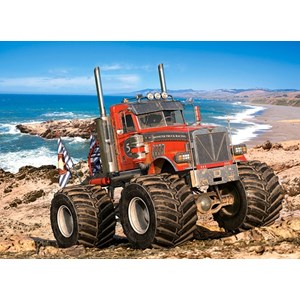 Castorland (B-222100) - "Monster Truck on the Rocky Coast" - 200 pieces puzzle