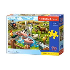 Castorland (B-070060) - "Life on the Farm" - 70 pieces puzzle