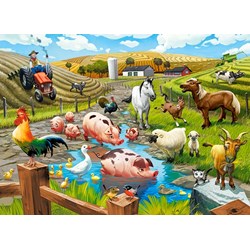 Castorland (B-070060) - "Life on the Farm" - 70 pieces puzzle