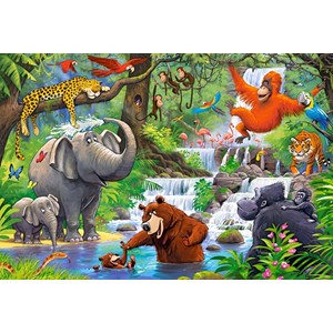 Castorland (B-040315) - "Jungle Animals" - 40 pieces puzzle