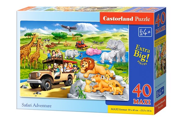 Castorland (B-040322) - "Safari Adventure" - 40 pieces puzzle