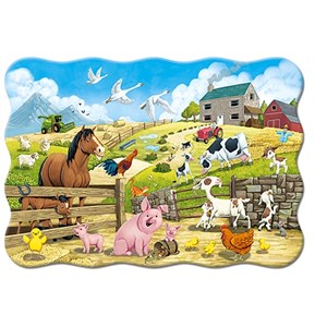 Castorland (C-02429) - "Animals on the Farm" - 20 pieces puzzle