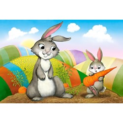 Castorland (B-041053) - "Mothers and Babies" - 8 12 15 20 pieces puzzle