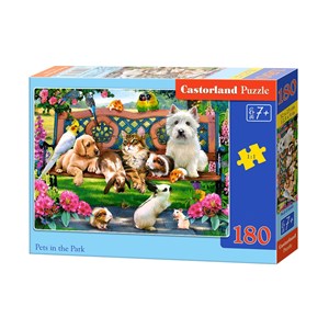 Castorland (B-018444) - "Pets in the Park" - 180 pieces puzzle