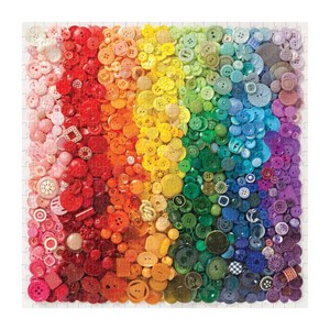 Chronicle Books / Galison (9780735360143) - "Rainbow Buttons" - 500 pieces puzzle
