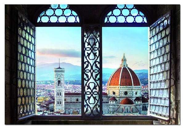 Educa (18460) - "Views of Florence, Italy" - 1000 pieces puzzle