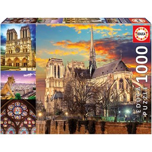 Educa (18456) - "Notre Dame Collage" - 1000 pieces puzzle