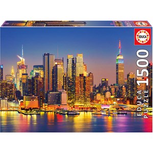 Educa (18466) - "Manhattan at Night" - 1500 pieces puzzle