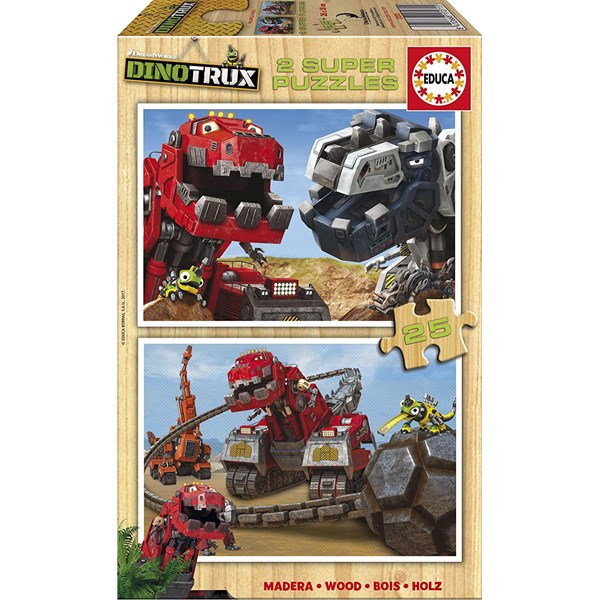 Educa (17271) - "Dinotrux" - 25 pieces puzzle