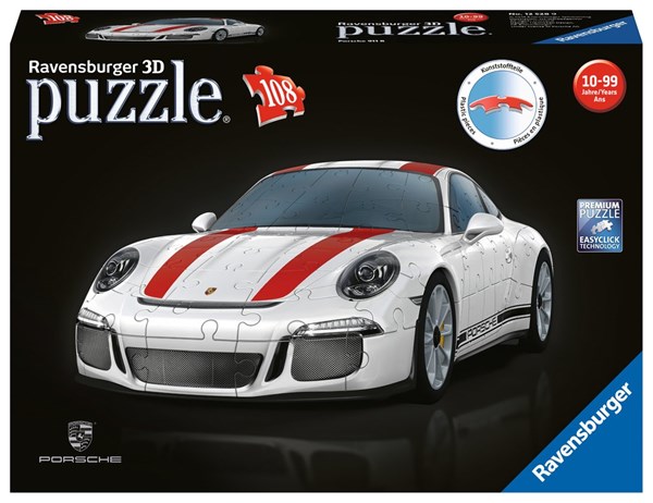 Ravensburger (12528) - "Porsche 911 R" - 108 pieces puzzle