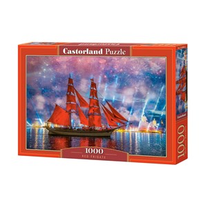 Castorland (C-104482) - "Red Frigate" - 1000 pieces puzzle