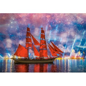 Castorland (C-104482) - "Red Frigate" - 1000 pieces puzzle