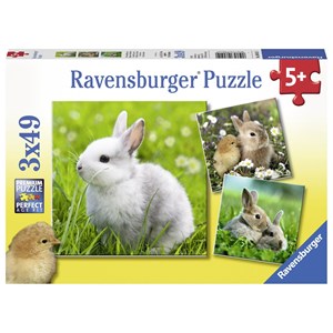Ravensburger (08041) - "Cute Bunny" - 49 pieces puzzle